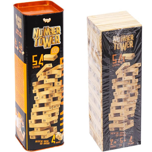 Настільна розвиваюча гра "Number Tower" від Danko Toys (149615-Г) — 12879