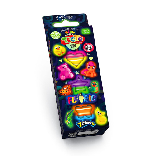 Дитяче тісто для ліплення Danko Toys "FLUORIC" (142768-Г)  