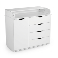Комод-пеленатор з дверцятами DeSon 900-900-510 см, білий (KOMOD90)