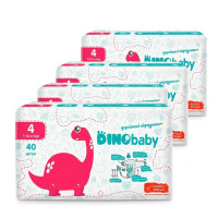 Підгузки Dino Baby 4 (7-14 кг), 160 шт (4 уп. х 40 шт.)