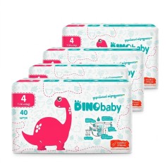 Підгузки Dino Baby 4 (7-14 кг), 160 шт (4 уп. х 40 шт.)