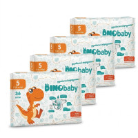 Підгузки Dino Baby 5 (11-25 кг), 144 шт (4 уп. х 36 шт.)