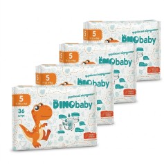 Підгузки Dino Baby 5 (11-25 кг), 144 шт (4 уп. х 36 шт.)