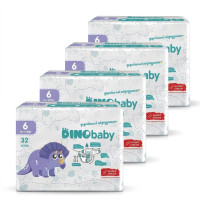 Підгузки Dino Baby 6 (16+ кг), 128 шт (4 уп. х 32 шт.)