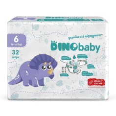 Підгузки Dino Baby 6 (16+ кг), 32 шт