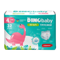 Підгузки-трусики Dino Baby 3D Soft 4 (7-14 кг), 32 шт
