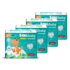 Підгузки-трусики Dino Baby 3D Soft 5 (12-17 кг), 120 шт (4 уп. х 30 шт.)