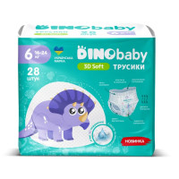 Підгузки-трусики Dino Baby 3D Soft 6 (16-24 кг), 28 шт