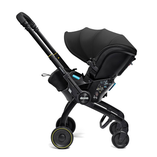 Автокрісло-коляска Doona X Nitro Black i-Size 40-85 см (до 13 кг) 2-в-1 з 3 положеннями нахилу, для новонароджених та подорожей — 22318