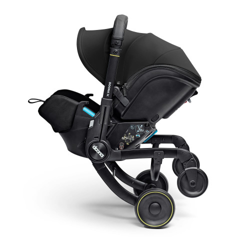 Автокрісло-коляска Doona X Nitro Black i-Size 40-85 см (до 13 кг) 2-в-1 з 3 положеннями нахилу, для новонароджених та подорожей — 22318