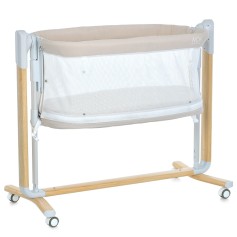 Детская приставная кроватка-манеж 3в1 El Camino Noa ME 1125-W Beige с электроукачиванием