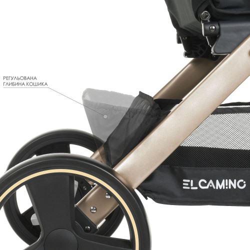 Коляска прогулянкова El Camino ME 1053G-2 Dynamic Pro Special Pink — 11618