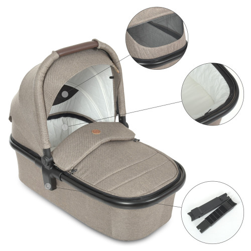 Коляска 2в1 El Camino ME 1091-B Persona Beige — 3560 Коляска 2в1 El Camino ME 1091-B Persona Beige — 3560