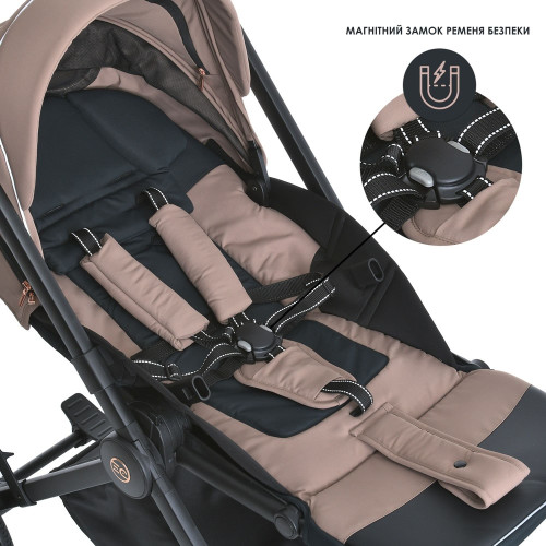 Коляска 2в1 El Camino ME 1100 ERA Taupe Beige — 4555