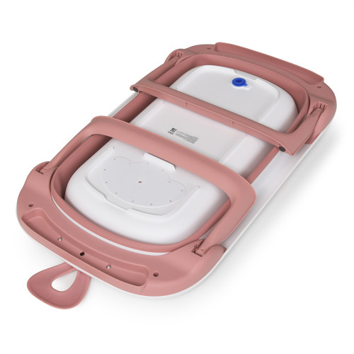 Дитяча складна ванночка El Camino ME 1106 T-Control Pink з термометром — 9105