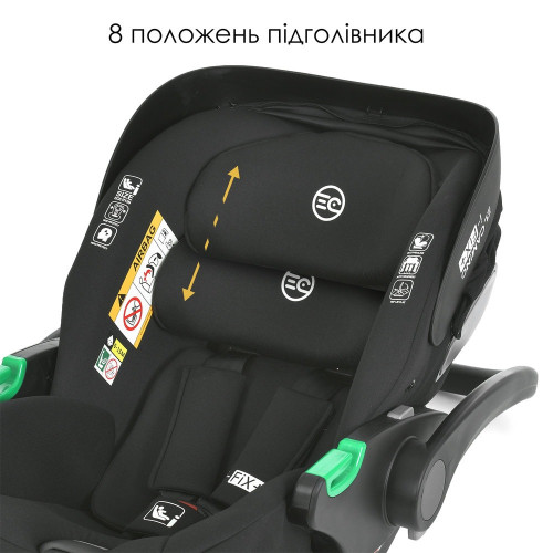 Автокрісло El Camino i-FIX ME 1110 Moon Black — 17678