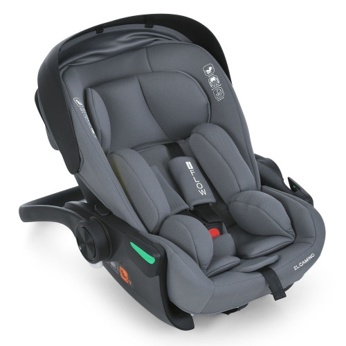 Автокресло El Camino i-Flow ME1198 Gray i-SIZE R129, рост ребенка 40-87 см, группа 0+ — 21853 Автокресло El Camino i-Flow ME1198 Gray i-SIZE R129, рост ребенка 40-87 см, группа 0+ — 21853