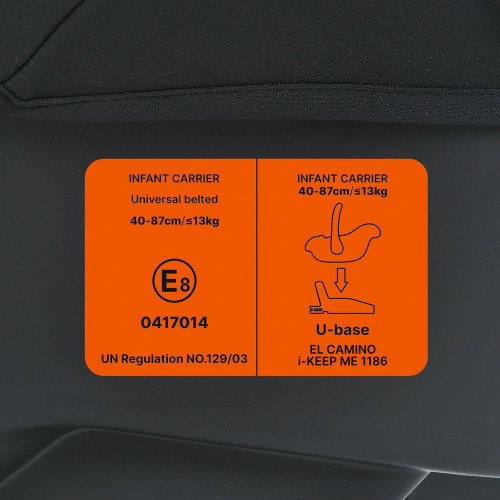 Автокрісло El Camino ME 1186 i-Keep Melange Jet Black — 15521 Автокрісло El Camino ME 1186 i-Keep Melange Jet Black — 15521