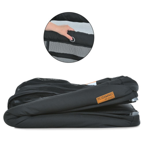 Дитяче ліжко-манеж El Camino ME 1194 SO EASY Black — 23097