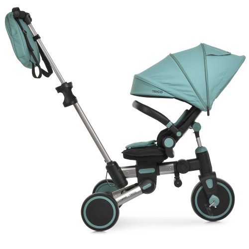 Триколісний велосипед з батьківською ручкою El Camino Trigo ME 1226 Jade Green — 24468 Триколісний велосипед з батьківською ручкою El Camino Trigo ME 1226 Jade Green — 24468