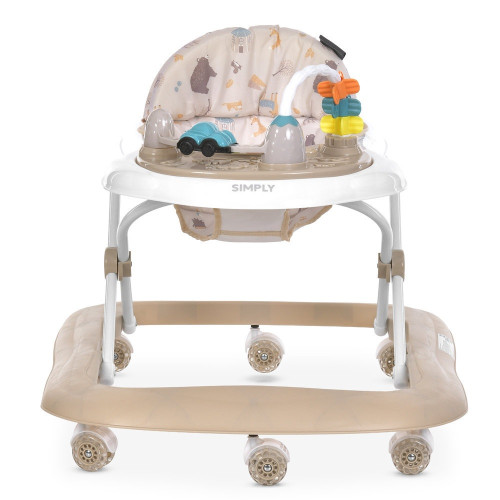 Ходунки El Camino Simply с музыкой, стопор, на батарейке, бежевые (ME 1215) — 27729 Ходунки El Camino Simply с музыкой, стопор, на батарейке, бежевые (ME 1215) — 27729