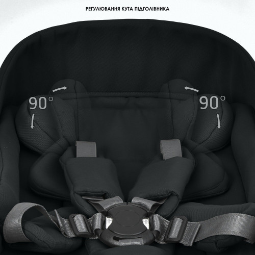 Коляска універсальна 2в1 El Camino Elle ME 1221 Black — 24497