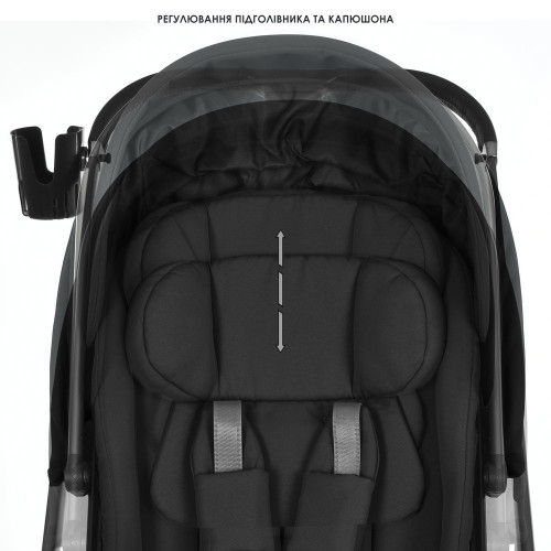 Коляска універсальна 2в1 El Camino Elle ME 1221 Black — 24497