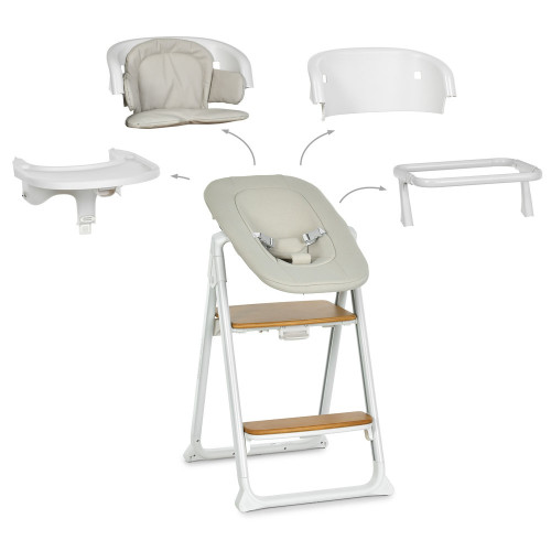 Стільчик для годування El Camino Growee ME 1222 White — 24575
