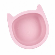 Силиконовая детская миска FreeOn Kitty розовая (46330)