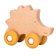 Деревянная игрушка FreeON ежик на силиконовых колесах (46262)