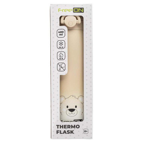 Термобутылка FreeON Beige 480 мл (380708) — 17144