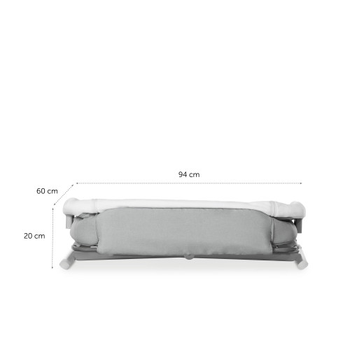 Приставная кроватка Hauck Face to Me 2 Melange Grey — 16582