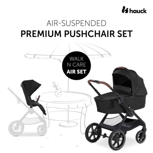 Коляска универсальная 2в1 Hauck Walk N Care Air Black — 15492