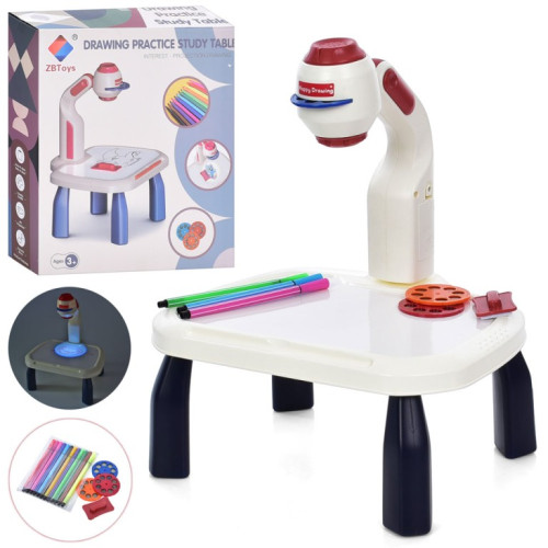 Дитячий світлодіодний столик проектор для малювання (ZB-8010)