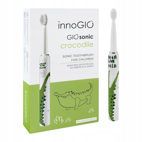 Детская электрическая зубная щетка соник Innogio Crocodile Gio-460 (GIO-460 CROCODILE)