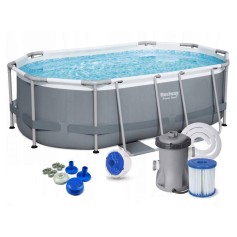 Бассейн каркасный Bestway фильтром-насосом 220V, 300-200-84 см, 3668 л (5614A)
