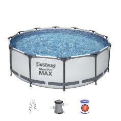 Бассейн каркасный Bestway с фильтром-насосом, лестница, 366-100 см, 9150 л (56418)