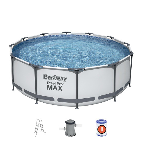 Бассейн каркасный Bestway с фильтром-насосом, лестница, 366-100 см, 9150 л (56418)