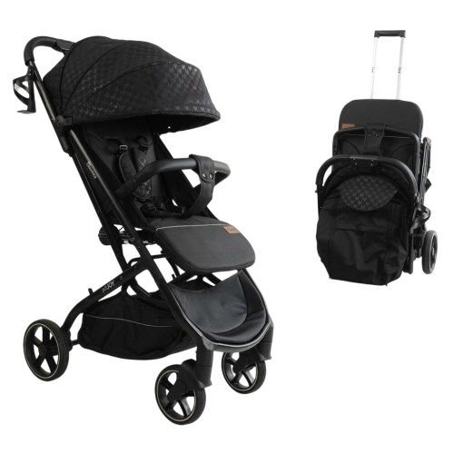 Прогулянкова коляска Joy Elegans з підсклянником, чорна (A-50463)