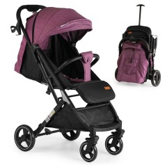 Прогулянкова коляска Joy Comfort з підсклянником, фіолетова (L-30201)