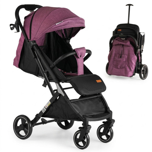 Прогулянкова коляска Joy Comfort з підсклянником, фіолетова (L-30201)
