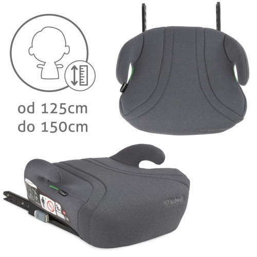 Автокрісло-бустер Kidwell Bono Isofix 125-150 см gray (KBIFGR) — 23319