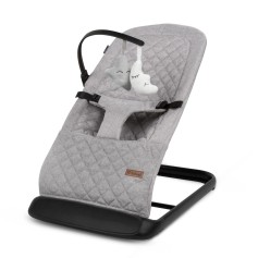 Дитяче крісло-гойдалка Kidwell Laro Full grey/blak (KLFGB)