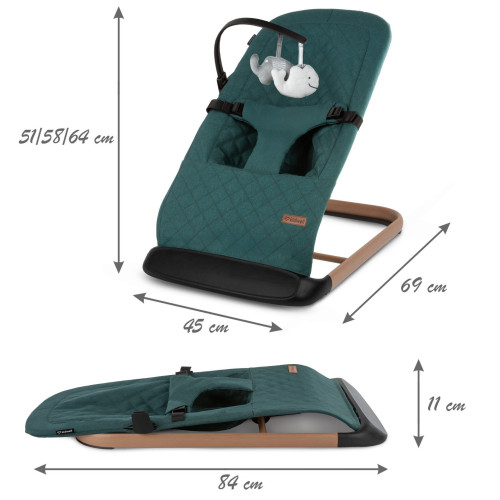 Детское кресло-качалка Kidwell Laro green-wooden (KLGRE/W) — 22887 Детское кресло-качалка Kidwell Laro green-wooden (KLGRE/W) — 22887