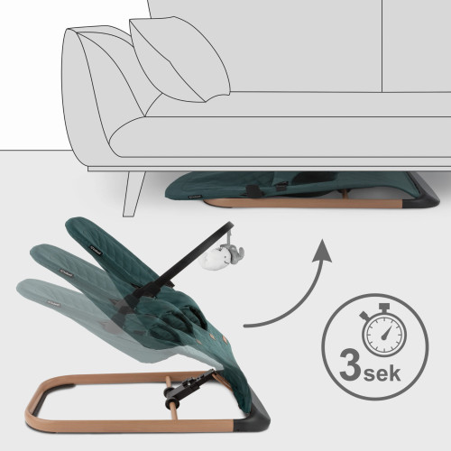 Детское кресло-качалка Kidwell Laro green-wooden (KLGRE/W) — 22887 Детское кресло-качалка Kidwell Laro green-wooden (KLGRE/W) — 22887