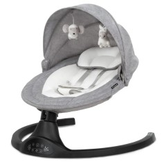 Дитяче крісло-гойдалка 2в1 Kidwell Luxi dark melange-black (KLBDM)