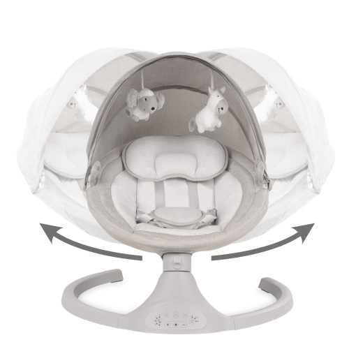 Дитяче крісло-гойдалка 2в1 Kidwell Luxi light melange (KLLM) — 22859