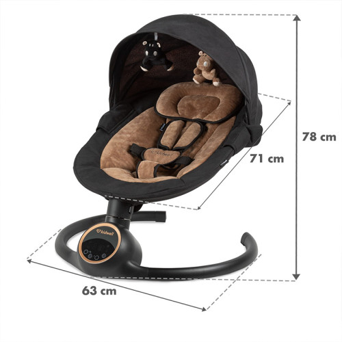 Заколисуючий центр 2в1 Kidwell Reve black/gold (KRBG) — 23330 Заколисуючий центр 2в1 Kidwell Reve black/gold (KRBG) — 23330