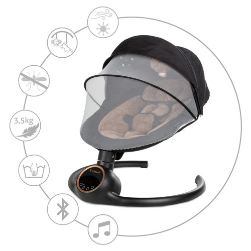 Заколисуючий центр 2в1 Kidwell Reve black/gold (KRBG) — 23330 Заколисуючий центр 2в1 Kidwell Reve black/gold (KRBG) — 23330