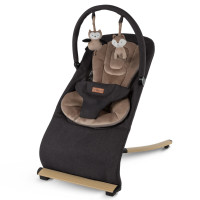 Детский шезлонг-качели Kidwell Rubi Wooden black/gold (KRBL/W)